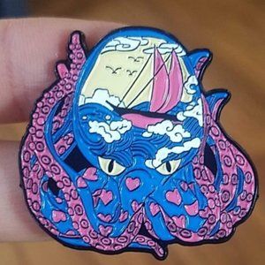 *2 for $13* Heart Shaped Tentacles Octopus Pin